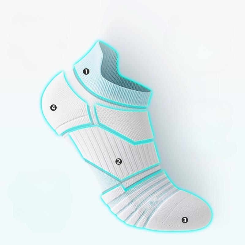 Спортивные носки, женские, короткие носки, тонкие, влагоотводящие и нескользящие, женские, профессиональные носки для бадминтона, бег. Носки на толстой подошве с полотенцами