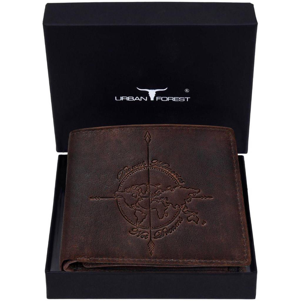 Мужской повседневный кошелек из натуральной кожи с RFID-меткой - стандартный размер (6 слотов для карт) Мужской кошелек