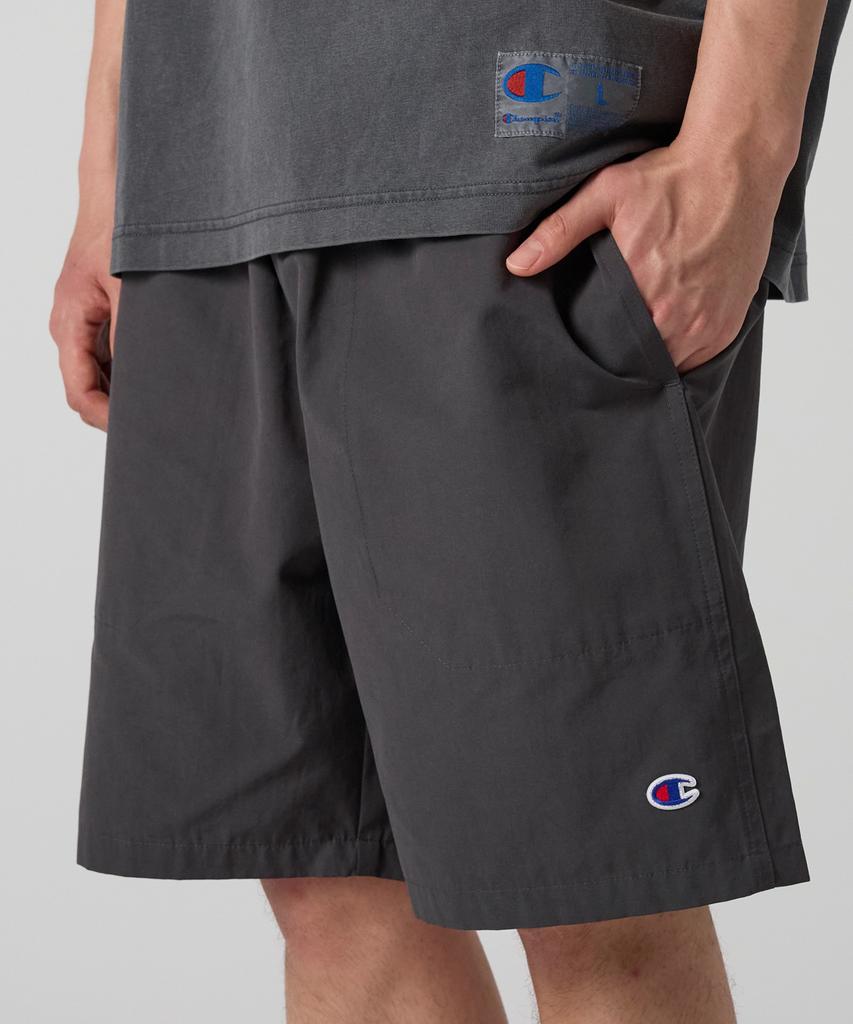 Champion Шорты с тканым логотипом C, угольные