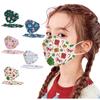 10 шт. Детская одноразовая маска для лица Рождественские 3D-дизайны 4-слойная для лица