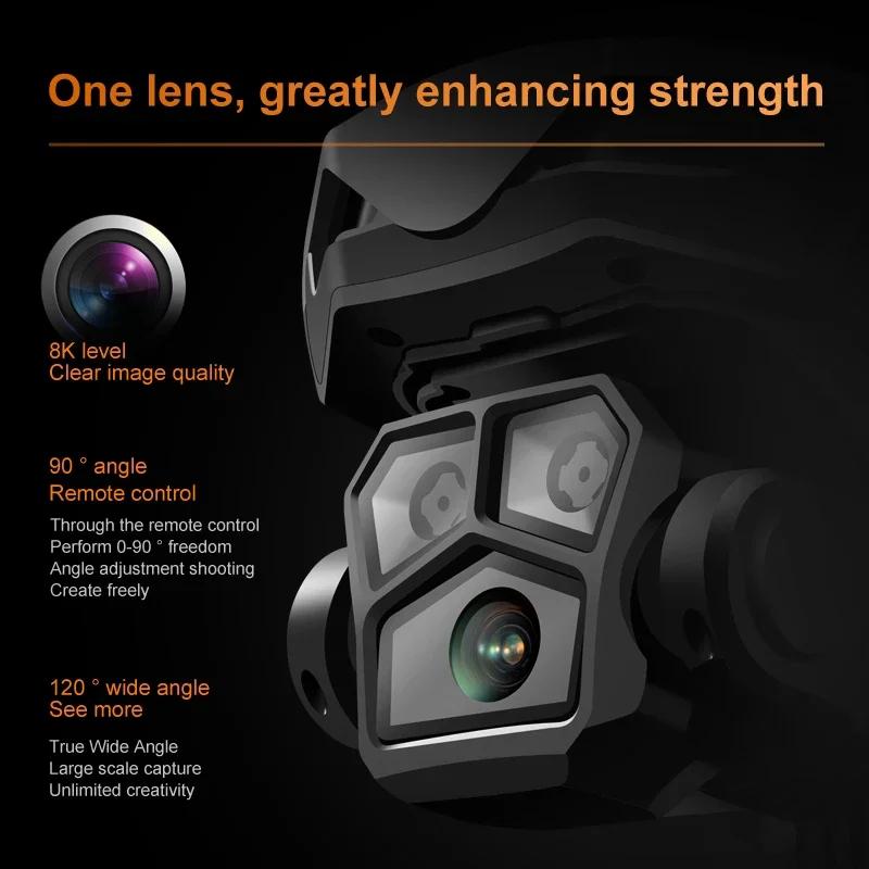 Новый RG601 MAX GPS Drone 8K Professional HD Dual Camera 5G Wifi Преодоление препятствий Бесщеточный складной квадрокоптер RC Дальность 2 км Дрон