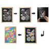 Learning Toy Cards Stickers Magic Scratch Drawing Board Colored Scratch Paper Magic Doodle Board