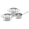 Pot Set Stainless Steel Pot Original Profi Collection Set A Casserole 20cm Stew Pot 20cm Saucepan 16cm Stainless Steel Lid 20cm Gas IH