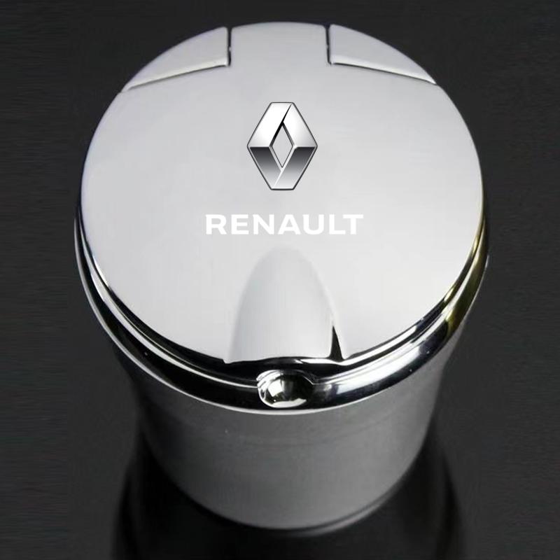 For Renault 2026 New Hub Caps Car Ashtray with LED Light Car Smokeless Cup Holder For Renault Grand Scenic 4 XMOD Megane Clio 4