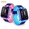 Aishi Q12 Kids Smart Watch IP67 Водонепроницаемый Sos Камера Телефон 2G Sim Карта Голосовой Вызов Lbs Местоположение Детские Часы Smartwatches Подарок