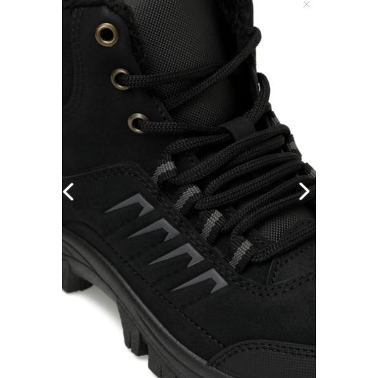 Men's Winter Boots Zippered Furry Inside Men's Boots Cold Proof Water Repellent Feature