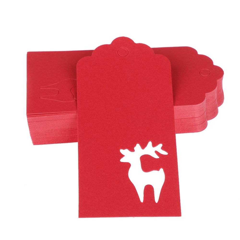 Рождественская елка Сделай сам Крафт-бумага Рождественское украшение Бирка для подарочной коробки Наклейка для пакета для конфет Этикетка для подарочной упаковки