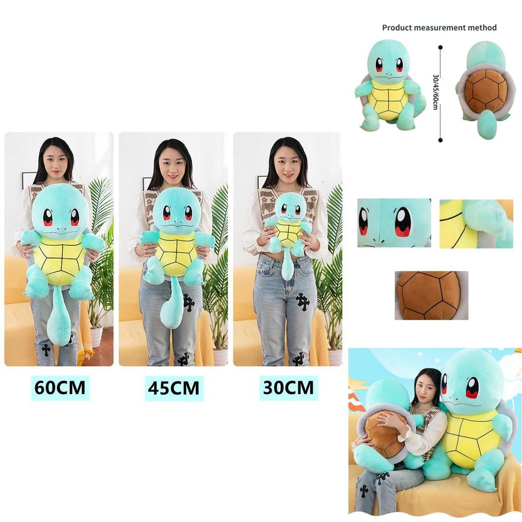 Pokemon Squirtle Plush Toy Doll Soft And Skin Friendly Perfect Anime Gift For Kids 11/17/23in Big Size!