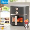Midea Прозрачная аэрофритюрница 5,3 л с управлением ручкой, штепсель CN (адаптер в комплекте)
