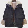 Women's Denim Jacket - Autumn/Winter 2025, Plus Velvet Imitation Lambswool, Large Size, All-Match, Trendy.