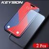 KEYSION Закаленное стекло Full Cover для iPhone 16e Full Glue HD Прозрачная защитная стеклянная пленка для экрана телефона для iPhone 16e 2025