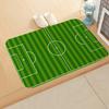 Flannel Football Court Pattern Doormat Non-slip Bath Mat Football Field Floor Mat  Living Room