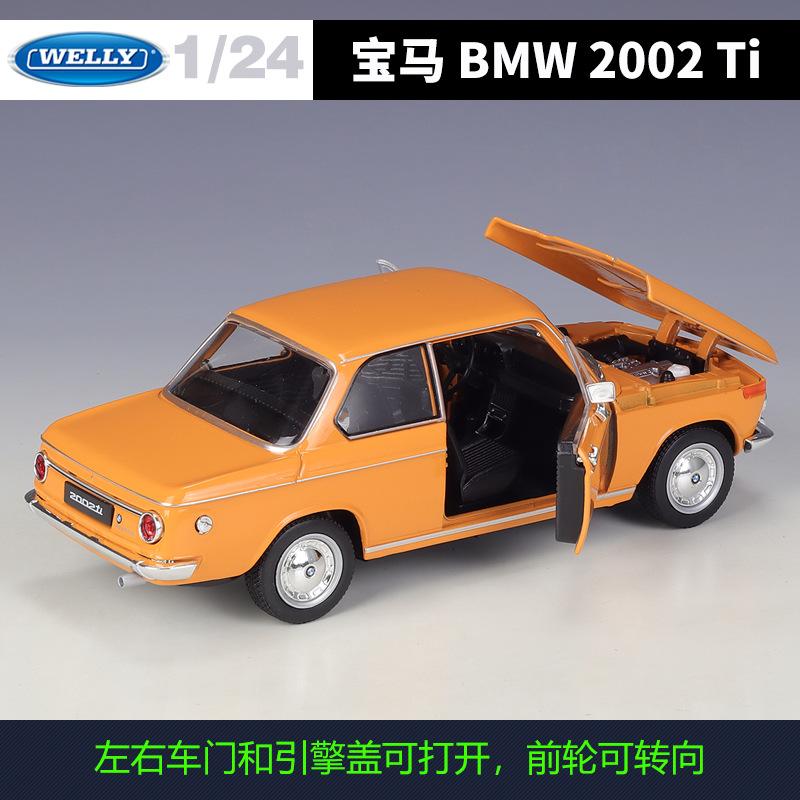 Welly 1:24 1972 Bmw 2002 Ti 2002ti Simulation Alloy Car Model Collect Gifts Toy