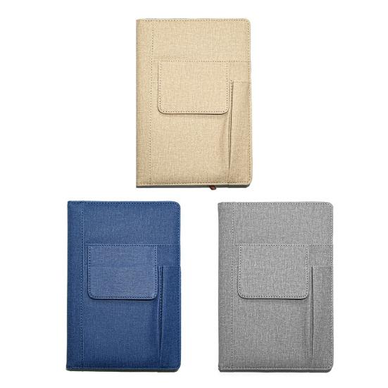 Блокнот-журнал на подкладке для мужчин и женщин, тканевая обложка, формат А5, 200 страниц, плотная бумага, журнал с карманами для работы, заметок, письма