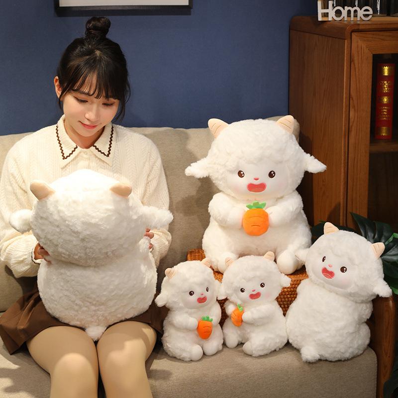 Новая Милая Маленькая Овечка Шарнирная Кукла Овечка Плюшевая Игрушка Кукла Ягненок Кукла-Подушка Подарок на День Рождения