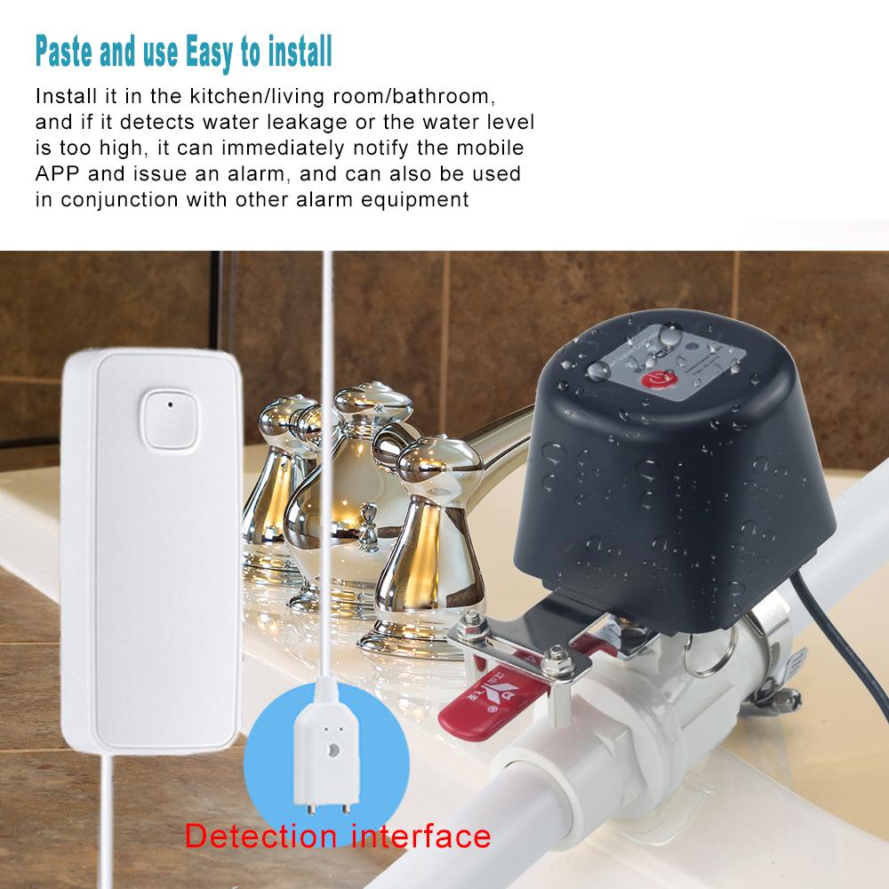1/2" 3/4" 1" Умный газовый клапан Tuya WIFI Садовый таймер отключения воды Контроллер для полива с датчиком воды/газа Alexa Google
