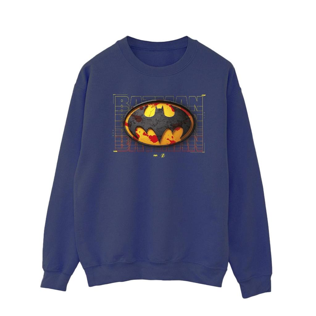 DC Comics Мужская красная толстовка с брызгами The Flash Batman