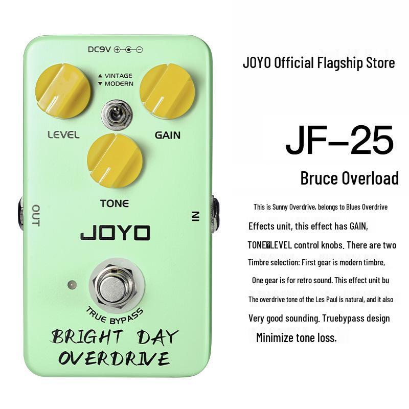 JOYO JF Series Overdrive & Distortion Analog/Digital Delay Effects Pedal