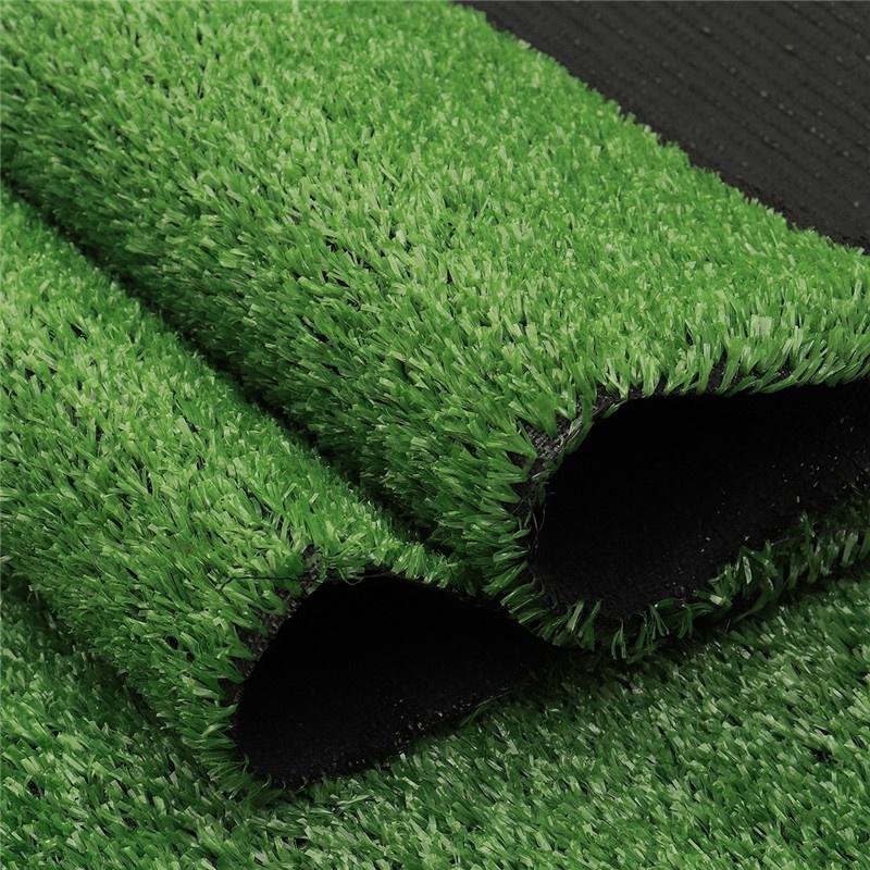 10mm Indoor/Outdoor Artificial Grass Mat Fake Lawn Synthetic Green Yard Garden Army Green