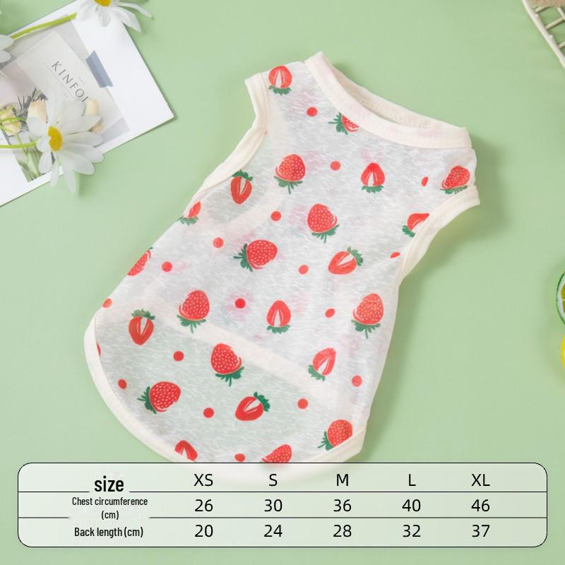 Летний жилет для питомцев: Легкая солнцезащитная рубашка для маленьких собак и кошек, идеально подходит для весны и лета.