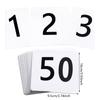 Paper Table Number Cards for Conferences and Parties Double Sided Numbered Seating Cards for Easy Viewing Place Card