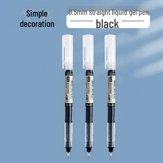 Быстросохнущая шариковая ручка с черным гелевым наконечником 0,5 мм для экзаменов