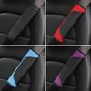 Car Seat Belt Cover Carbon Fiber Leather Crown Universal Auto Seat Belt Covers Shoulder Protection Car Accessories Interior