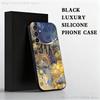 Aesthetic Print Sun Moon Phone Case For Samsung S25,S24 Ultra,S20,S30 plus,S22 plus,S23,S30 Ultra 5G Silicone Black Shell