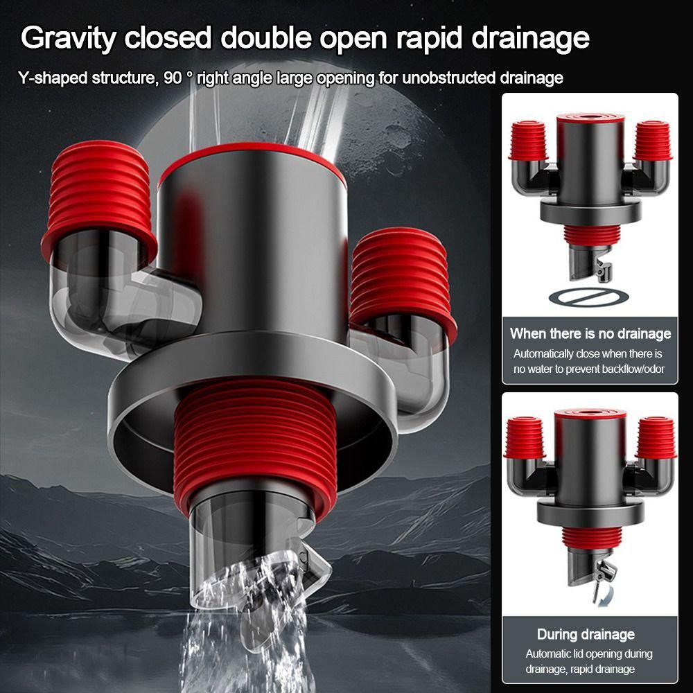 Anti Odor Kitchen Basin Sewer Branch  Washing Machine Drainage Supplies