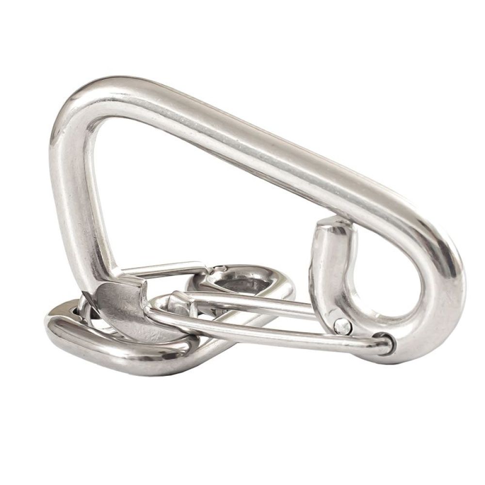 304 Stainless Steel Simple Spring Hooks Safety Hooks Hooks Diving Hooks Accessories Dog Leash Buckle Quick Hanging