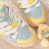 High value meets color scheme Xiaomi yellow and white cute bread new retro campus couple skateboard shoes