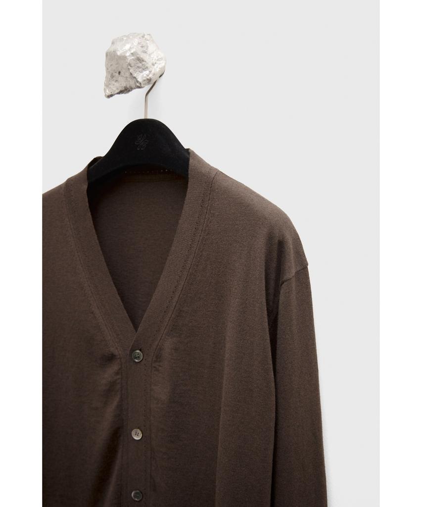 YOUTH Cotton Cashmere Cardigan - Dark Brown