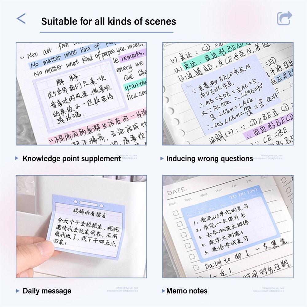 256 PCS/Set DIY Memo Pad Pull-out Roll Type Scrapbook Sticker Study Sticky Note  Creative Stationery