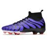 HOHO FAIR Soccer Shoes Large Size 35-45 Men's/Children's High-top Long-nailed Outdoor Anti-slip Football Boots