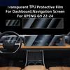 Для XPENG G9 22-24 Приборная панель, Экран навигации Прозрачная защитная пленка из ТПУ Антицарапающиеся Аксессуары Модификация