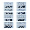 High Quality 3D ABS Auto Rear Trunk Decal Emblem Badge Letters Sticker For 206 207 301 307 308 408 508 Car Accessories