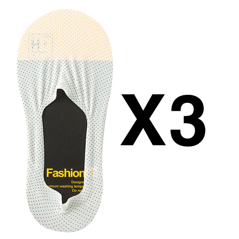 Silicone Anti-slip Invisible No Show Socks Summer Ultra-thin Breathable Sock Slippers Solid Color Ice Silk Low Cut Boat Socks