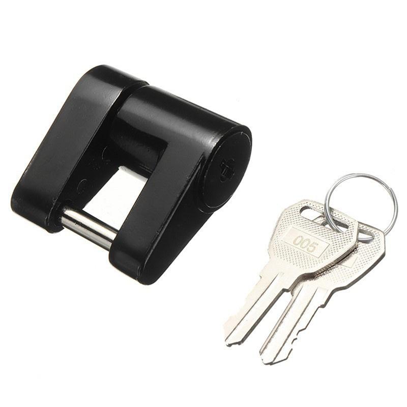 1/4" Zinc Alloy Small Trailer Lockstitch Trailer Hitch Coupler Lock For Locking Hauling Security Towing Tow Bar