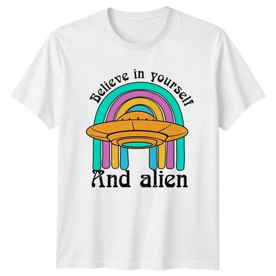 Believe In Yourself Unisexs TShirt Space Novelty Gift For Her