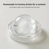 2-In-1 Collapsible Silicone Ice Ball Cup Reusable Portable Ice Sphere Mold With Straw Lid For Coffee Juice Drinks