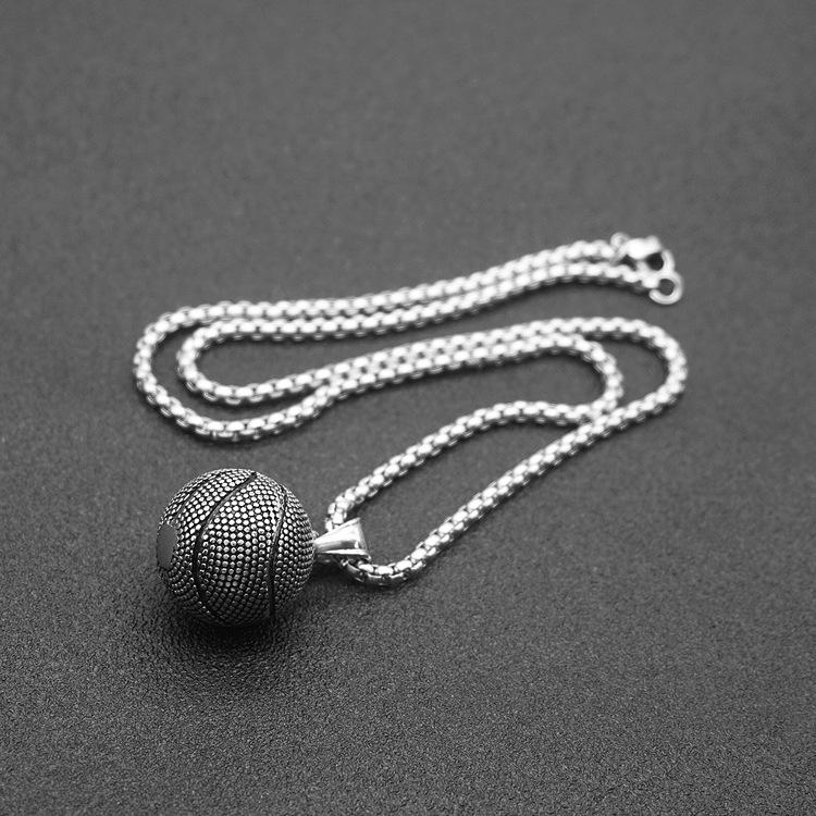 Баскетбольное ожерелье из титана в европейско-американском стиле панк-хип-хоп-рок для мужчин и пар