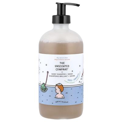The Unscented Company, Детский, Блестящий шампунь + гель для душа, Без запаха, 500 мл (16,9 жидких унций)