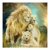 DIY 5D Алмазная картина Полный круглый дрель "Животные милые львы" Вышивка Крестом Домашний декор
