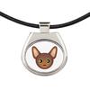 Oriental - pendant necklace with graphic on a chain strap by Art-Dog brand