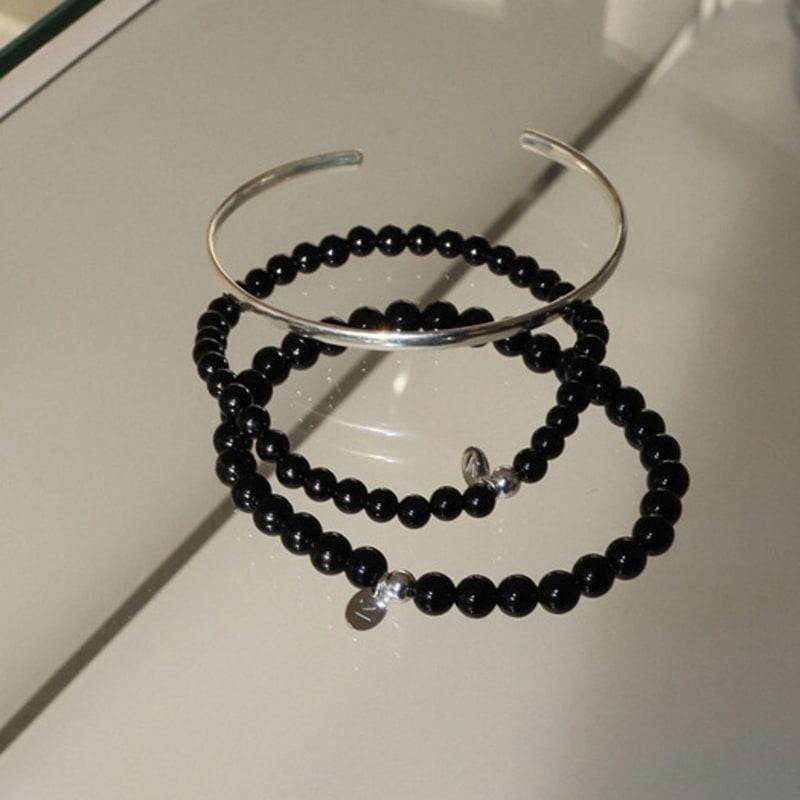 modernlike Silver 925 C Open Bangle Bracelet