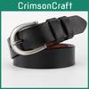Simple Genuine Leather Waist Belt For Women With Alloy Buckle For Everyday Wear