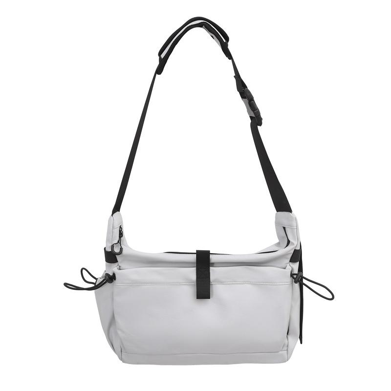 Пригородная сумка Большая вместительная сумка через плечо Сплошной цвет Студенческая сумка на плечо для мужчин и женщин