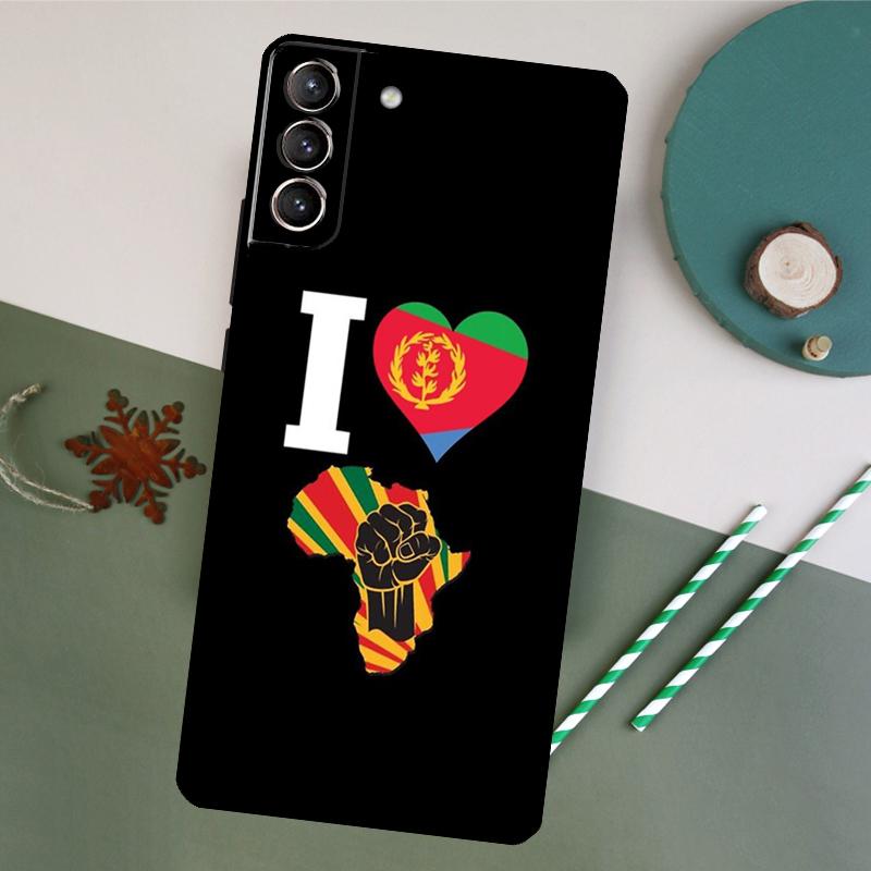 Eritrea Flag Phone Case For Samsung Galaxy S26 S25 Ultra S20 S21 S22 S23 S24 S10 Plus S25 FE Back Cover