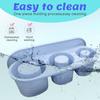 Silicone Hollow Cylinder Ice Cube with Leak-Proof Lid Slow Melting Tray Easy Release Ice