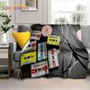 3D Vinyl Record Music DJ Screen Tape Soft Blankets,Keep Warm Throw Blanket Comfortable Blanket for Picnic Beds Sofa Home Bedroom
